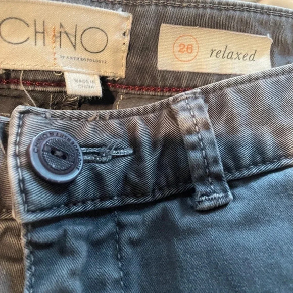 Anthropologie Chino Relaxed Grey Wash Jean - Picture 3 of 6